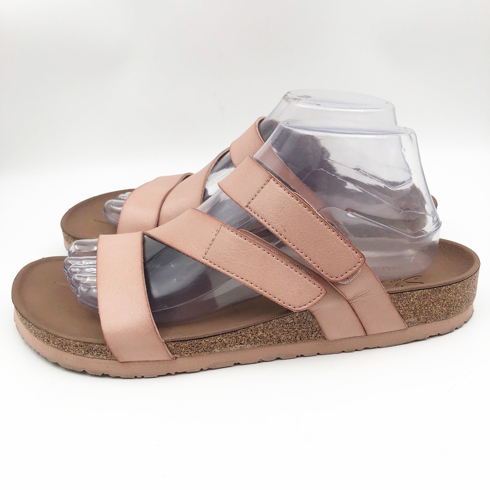 Skechers Sandals Womens 9 Arch Comfort Luxe Foam Pink Slide Flip Flop Summer - Picture 4 of 9